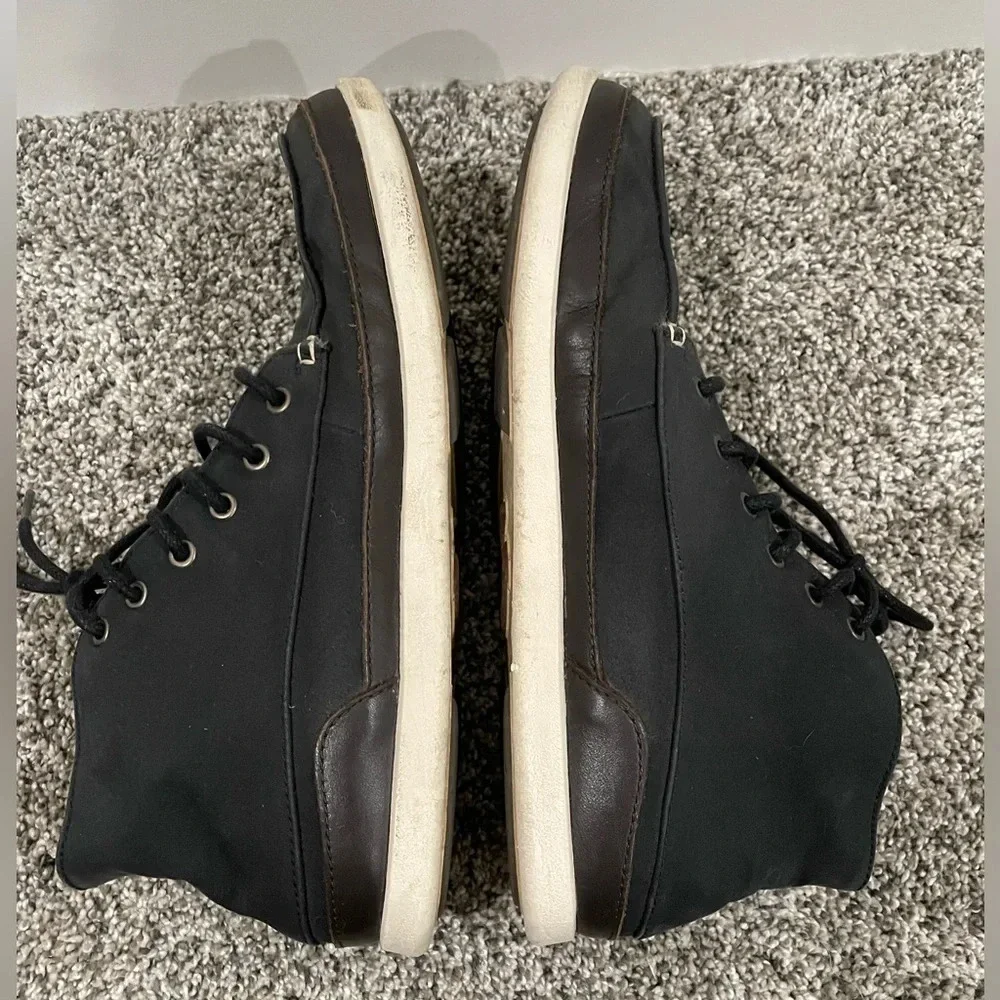 Olukai Nalukai Kapa men's black canvas chukka shoe, size 9.5